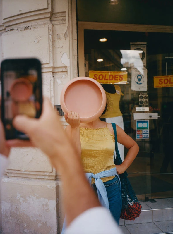 Omar 02 Bowl - / Dish - Width - Ø 30.8 X H 6.3 Cm - Hand-made - Raawii - Image 4