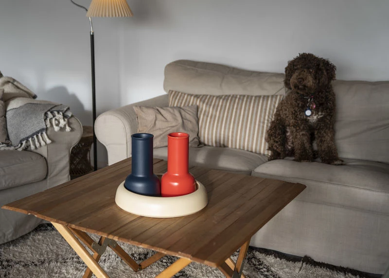 Omar 02 Bowl - / Dish - Width - Ø 30.8 X H 6.3 Cm - Hand-made - Raawii - Image 5