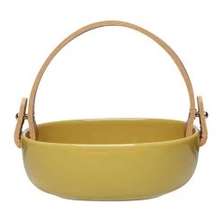 Pikku Koppa Bowl - / Ø 12.5 X H 4 Cm - Removable Leather Handle - Marimekko