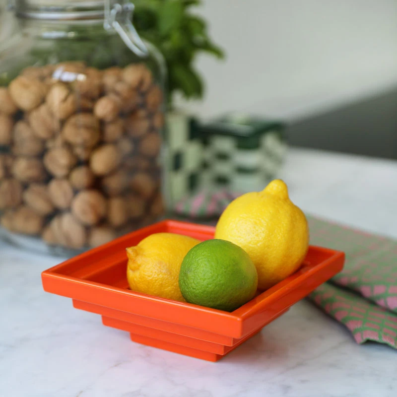 Pyramid Bowl - / 17 X 17 X H 6 Cm - Ceramic - & Klevering - Image 2