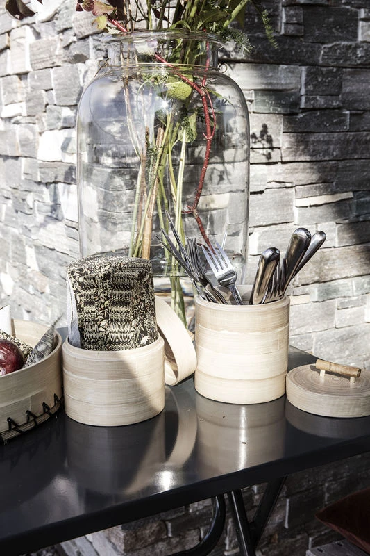 Bamboo Box - / Ø 12 X H 10 Cm - House Doctor - Image 2