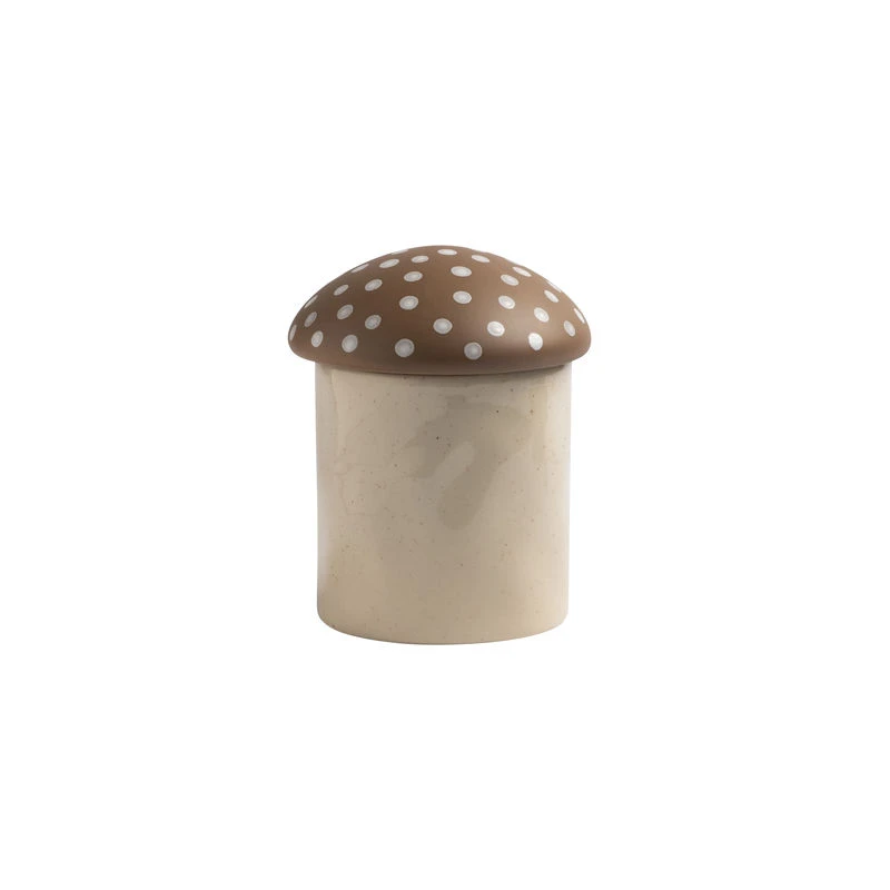 Mushroom Medium Box - / Ø 14 Cm X H 16.5 Cm - Ceramic - & Klevering