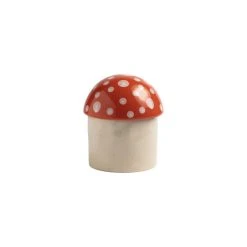 Mushroom Small Box - / Ø 12 X H 14 Cm - Ceramic - & Klevering