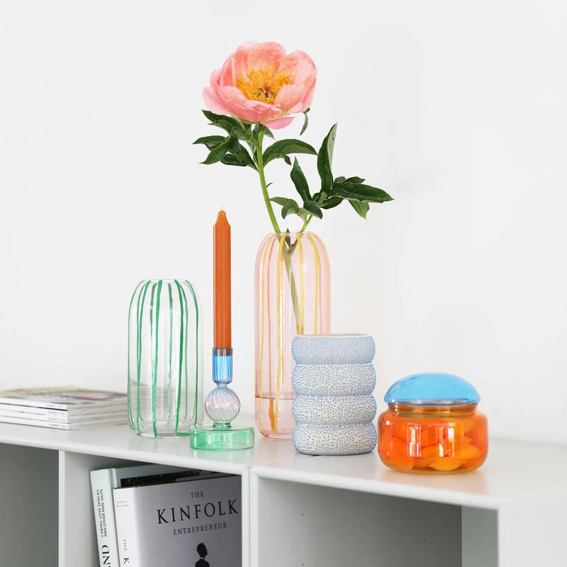 Puffy Box - / Ø 11.5 X H 10 Cm - Glass - & Klevering - Image 3