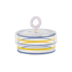 Stripy Box - / Ø 10 X H 10 Cm - & Klevering