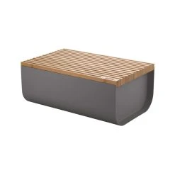 Mattina Bread Box - / Steel & Bamboo - 34 X 21 Cm - Alessi