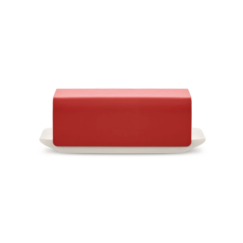 Mattina Butter Dish - / Porcelain & Steel - Alessi - Image 3