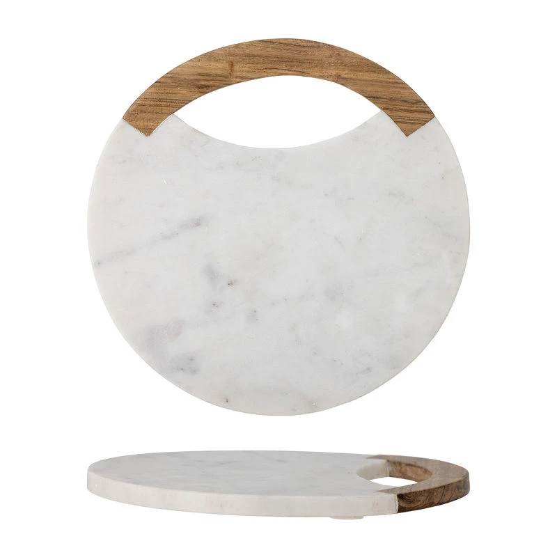 Daniela Chopping Board - / Marble & Wood - Ø 30 Cm - Bloomingville - Image 3