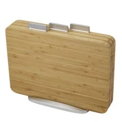 Index Chopping Board - Bamboo / Set Of 3 + Stand - Joseph Joseph