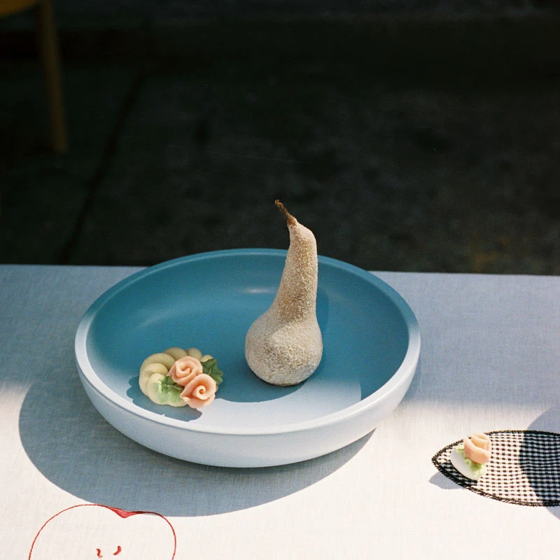 Sobremesa Medium Dish - / Ø 23 X H 5 Cm / Porcelain - Hay - Image 2