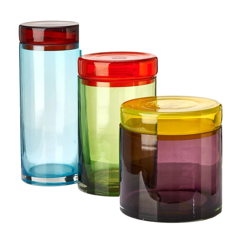 Large Jar - / Set Of 3 - Hand-blown Glass - Pols Potten - Image 2