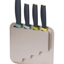 DoorStore Kitchen Knife - / 4-Knife Set + Adhesive Stand - Joseph Joseph