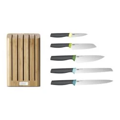 Elevate Kitchen Knife - / Set Of 5 Knives + Bamboo Stand - Joseph Joseph