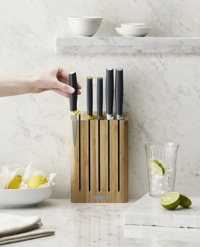 Elevate Kitchen Knife - / Set Of 5 Knives + Bamboo Stand - Joseph Joseph - Image 3
