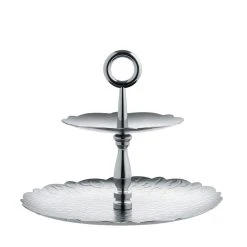 Dressed For X-mas Presentation Dish - 2 Levels - H 21 Cm - Alessi