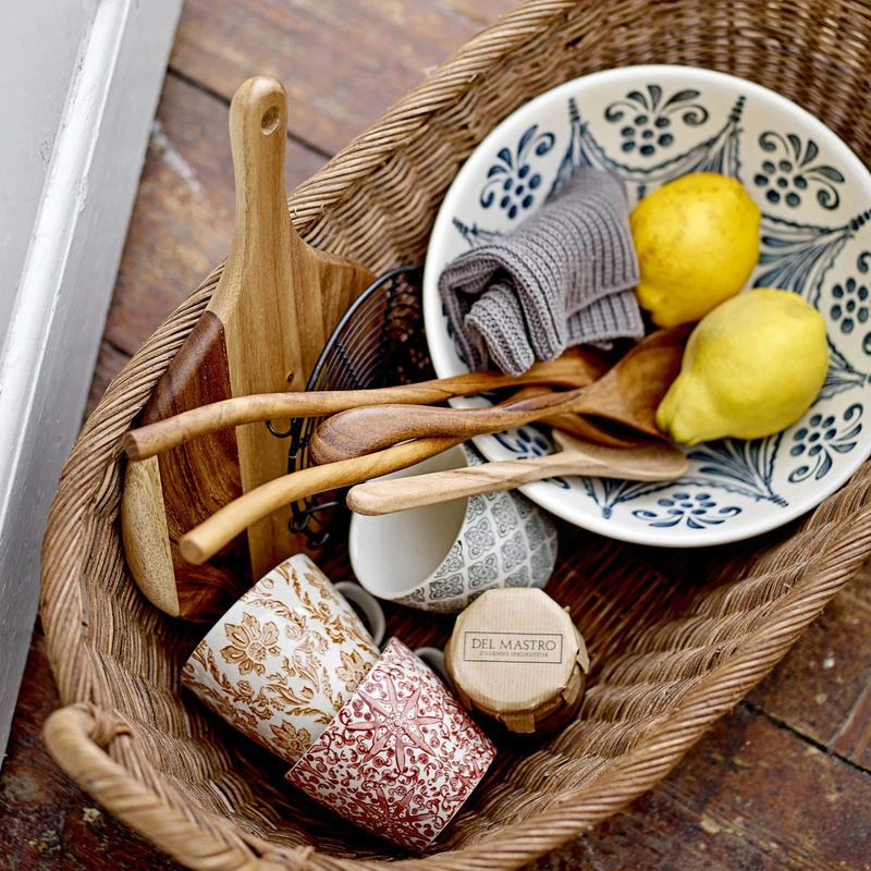 Heikki Salad Bowl - / Ø 26.5 X H 11 Cm - Sandstone - Bloomingville - Image 3