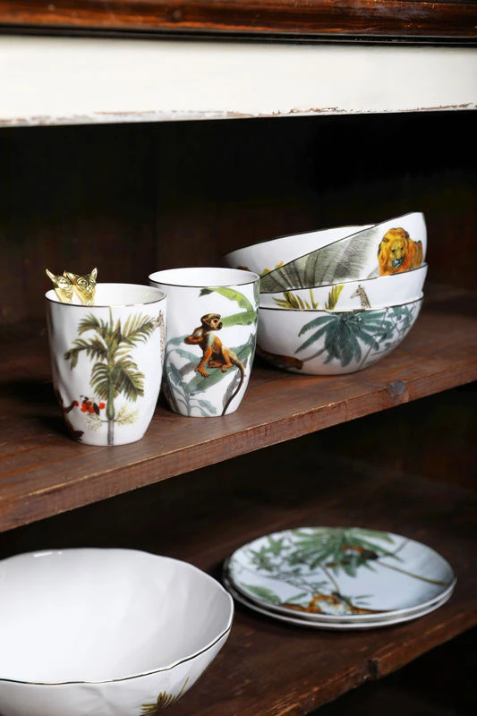 Jungle Salad Bowl - / Porcelain - & Klevering - Image 2