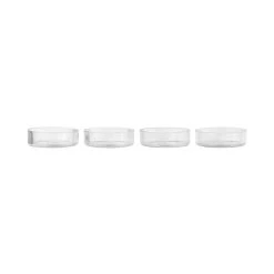 Ripple Small Dish - / Set Of 4 - Ribbed Glass - Ferm Living