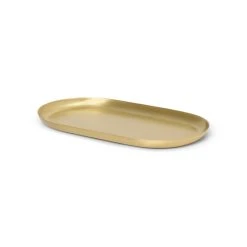 Basho Tray - Oval / Brass - 17 X 8 Cm - Ferm Living