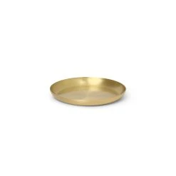 Basho Tray - Round / Brass - Ø 9.5 Cm - Ferm Living