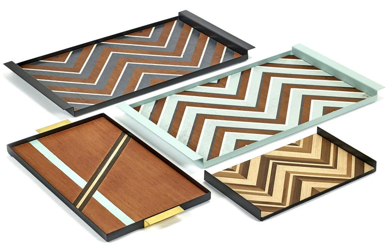 Charles Tray - 44,5 X 24,5 Cm / Wood & Metal - Serax - Image 4