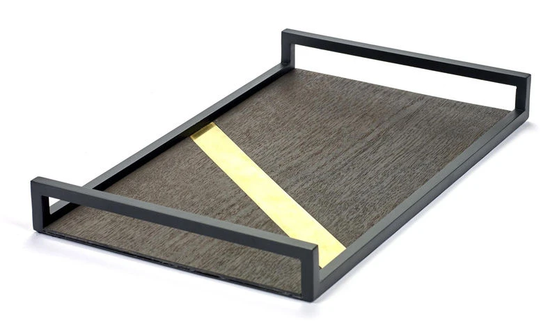Charles Tray - 40 X 24 Cm - Wood & Metal - Serax - Image 2