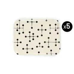 Dot Pattern Large Tray - / Eames (1947) - Set Of 5 / 46 X 36 Cm - Vitra