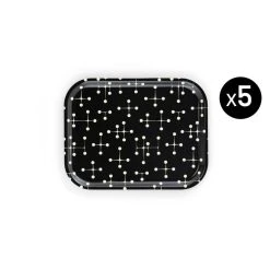 Dot Pattern Medium Tray - / Eames (1947) - Set Of 5 / 36 X 28 Cm - Vitra