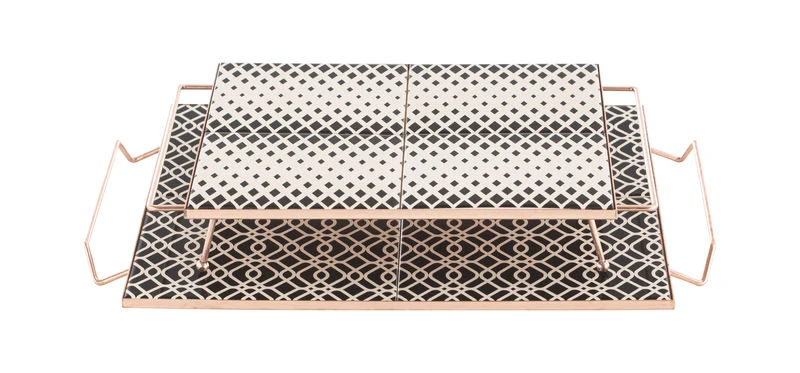 Mix&Match Tray - 40 X 40 Cm / Ceramic & Copper - Gan - Image 3