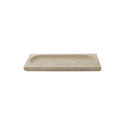 Regina Tray - / Trinket Dish - Travertine / 40 X 16 Cm - AYTM