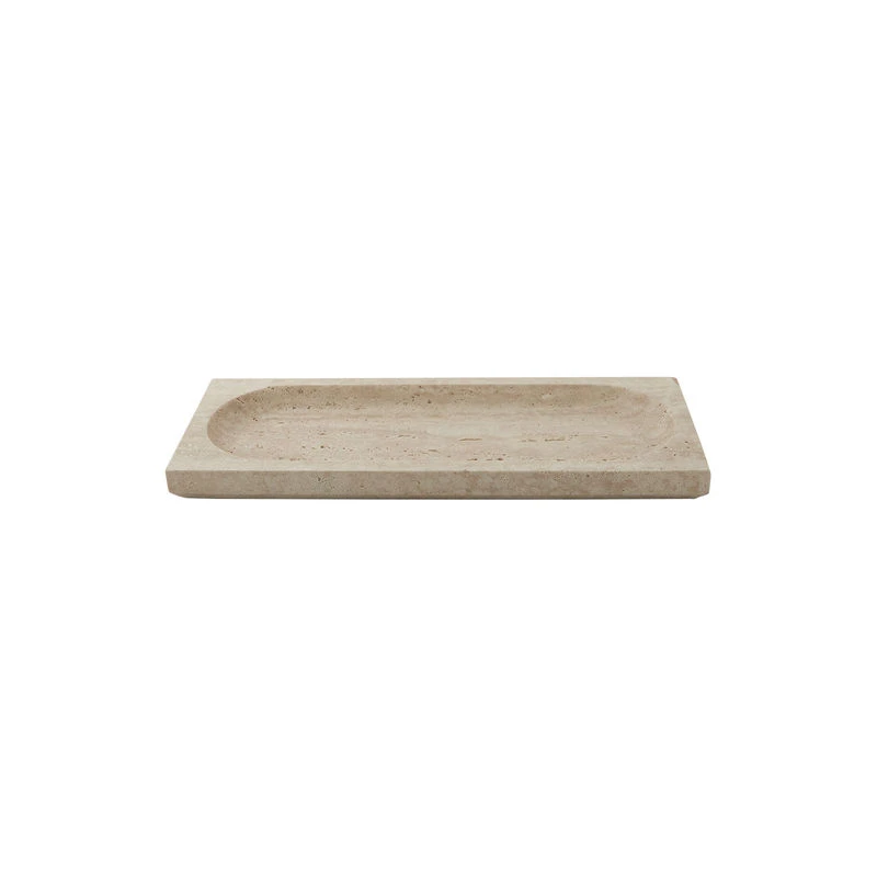 Regina Tray - / Trinket Dish - Travertine / 40 X 16 Cm - AYTM