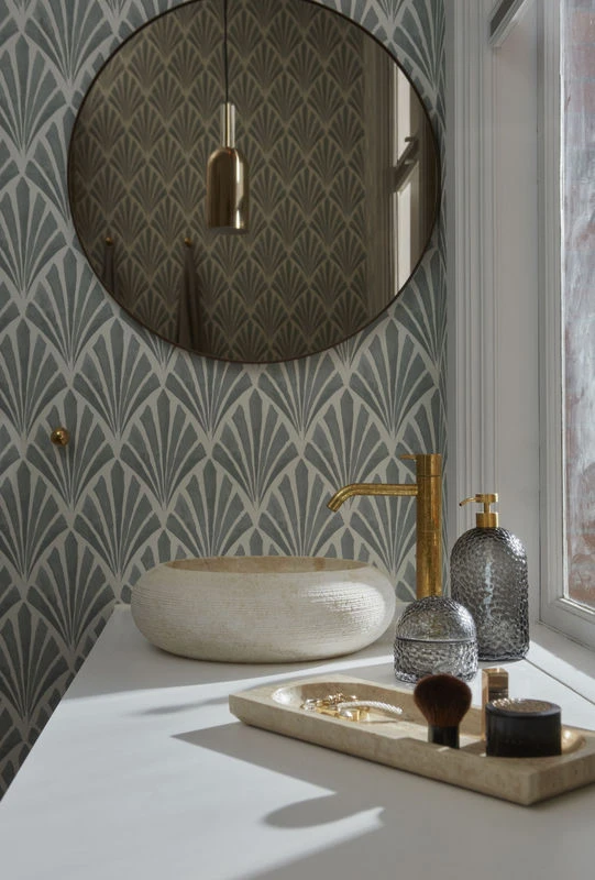 Regina Tray - / Trinket Dish - Travertine / 40 X 16 Cm - AYTM - Image 4