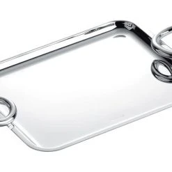 Vertigo Tray - By Andrée Putman - With Handles - 20 X 16 Cm - Christofle